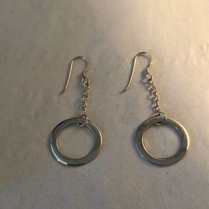 Cute chain drop wire earrings